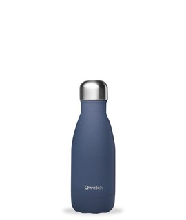 Qwetch Bouteille isotherme inox granit bleu nuit 260ml - 10020